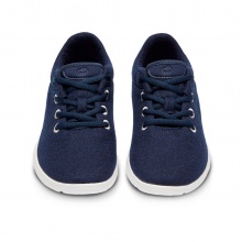 Merinos Sneaker Lace Up Merino Wool dark blue/white Men